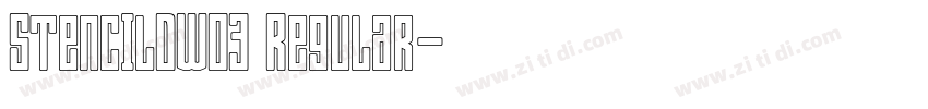StencilDW03 Regular字体转换